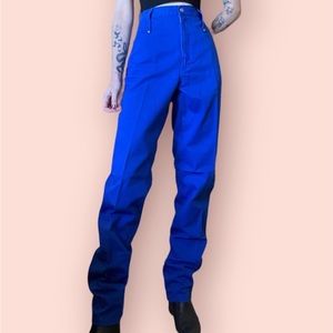 Vintage blue high waisted regular fit jeans
